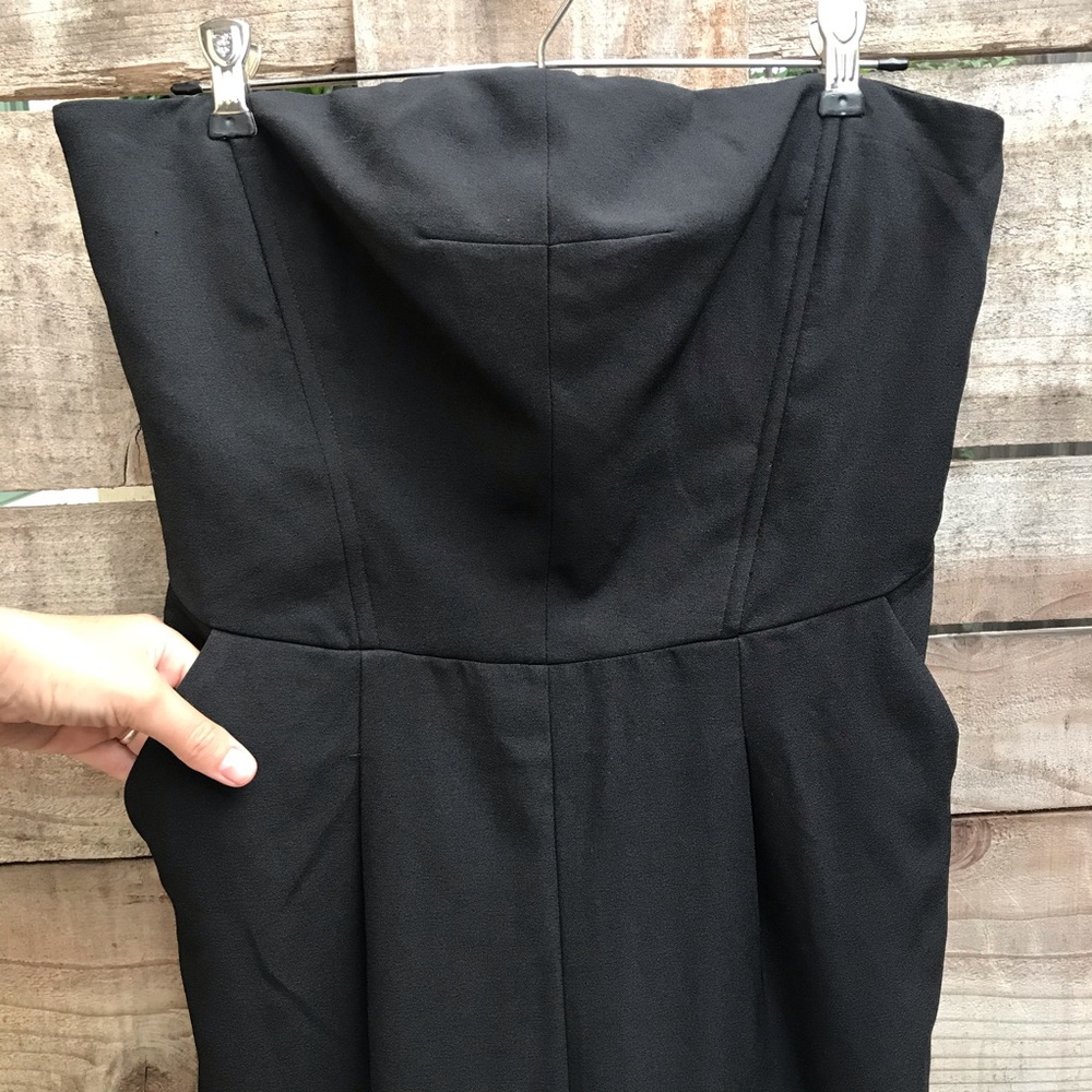 Black Strapless Jumpsuit - Picture 2 of 8